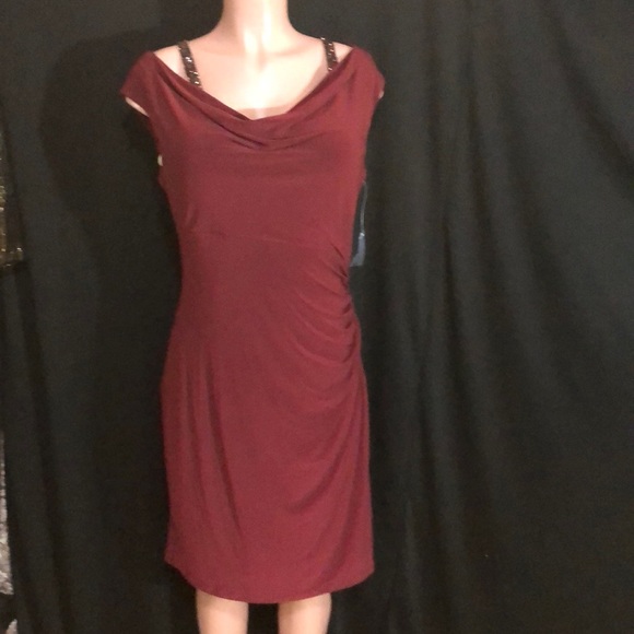 NWT RALPH LAUREN Ruby Ruched Jersey Work Dress - Picture 3 of 8